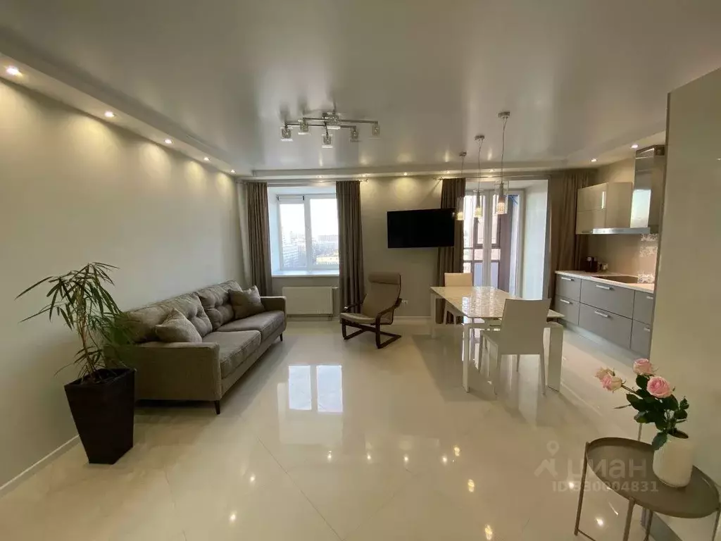 3-к кв. Санкт-Петербург ул. Есенина, 1к1 (83.7 м) - Фото 2