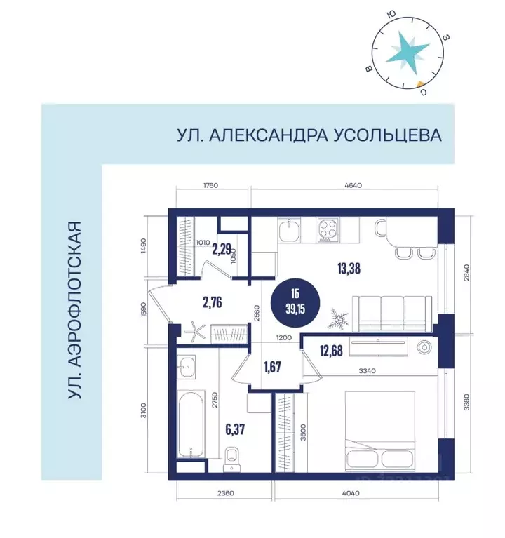 1-к кв. Ханты-Мансийский АО, Сургут 39-й мкр, Крылов жилой комплекс ... - Фото 0