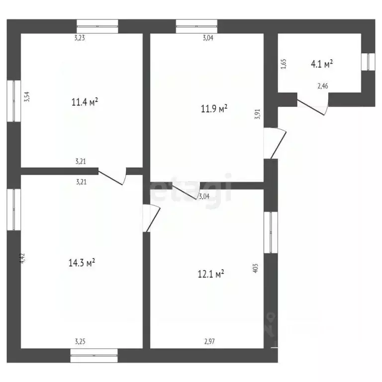 Дом в Кемеровская область, Юрга Линейный пер., 57 (55 м) - Фото 1