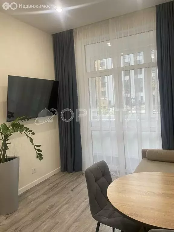 1-комнатная квартира: деревня Дударева, Тюменская улица, 1к1 (33.5 м) - Фото 2