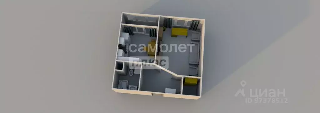 1-к кв. Московская область, Домодедово городской округ, с. Растуново ... - Фото 2