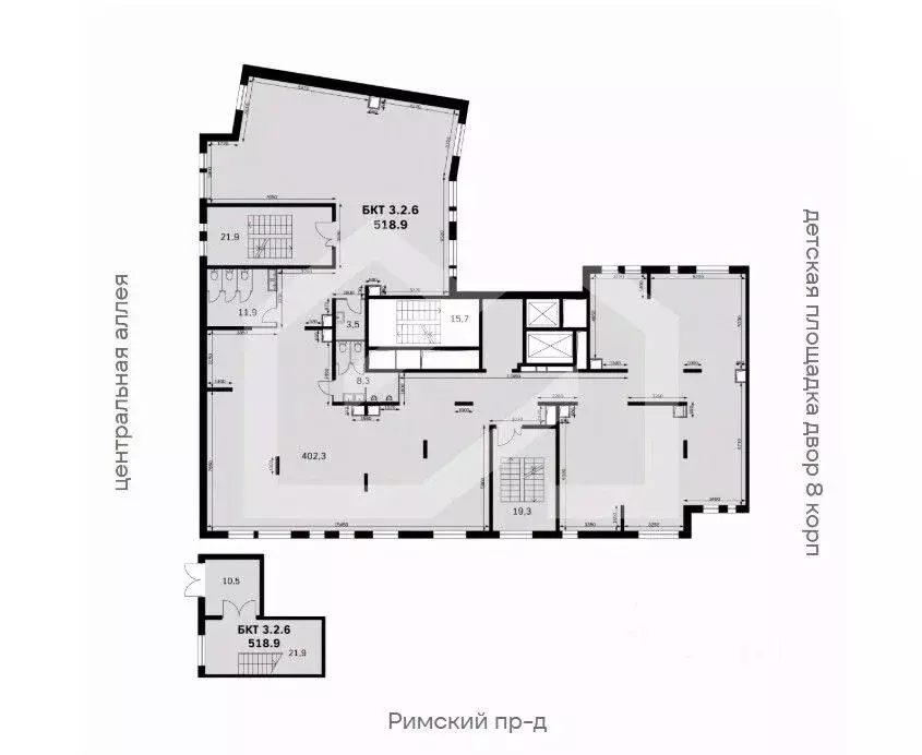 Торговая площадь в Московская область, Ленинский городской округ, пос. ... - Фото 2