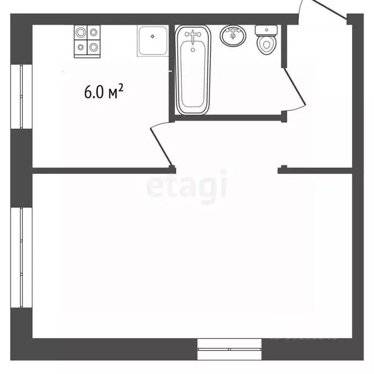 1-к кв. Саратовская область, Балашов ул. Карла Маркса, 75 (30.1 м) - Фото 2