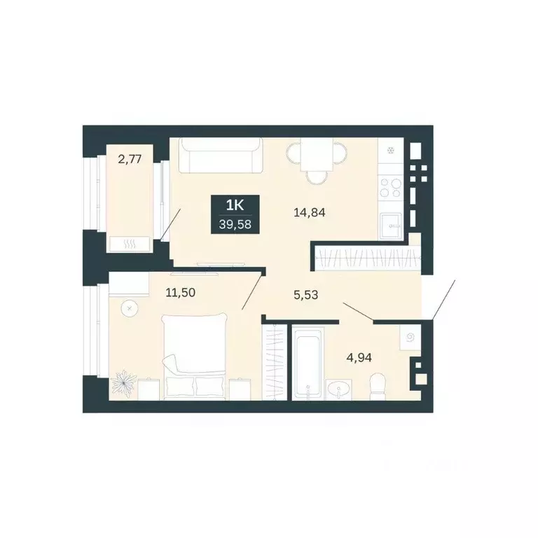 1-к кв. Свердловская область, Екатеринбург Южная Ботаника жилрайон, ... - Фото 1