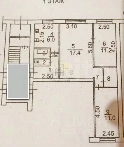 3-к кв. Иркутская область, Иркутск Юбилейный мкр, 6 (58.4 м) - Фото 2