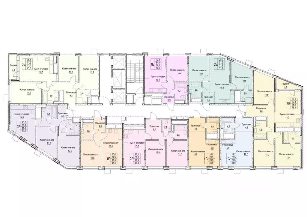 2-к кв. Московская область, Мытищи ул. Академика Каргина, 26А (51.2 м) - Фото 1
