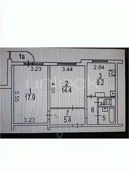 2-к кв. Москва ул. Амундсена, 11 (40.0 м) - Фото 2