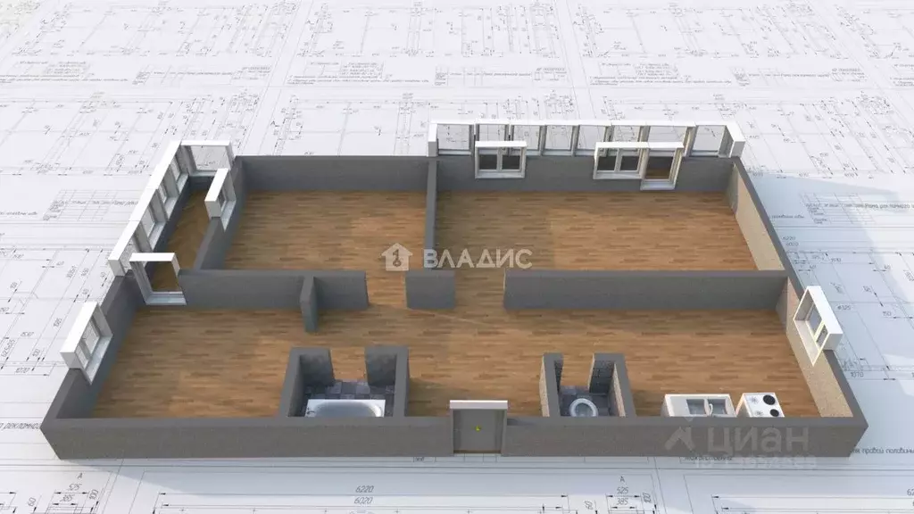 3-к кв. Иркутская область, Ангарск 17-й мкр, 2 (67.0 м) - Фото 2