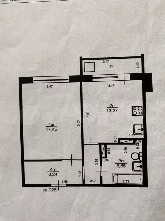 Аукцион: 1-к. квартира, 45 м, 7/10 эт. - Фото 0