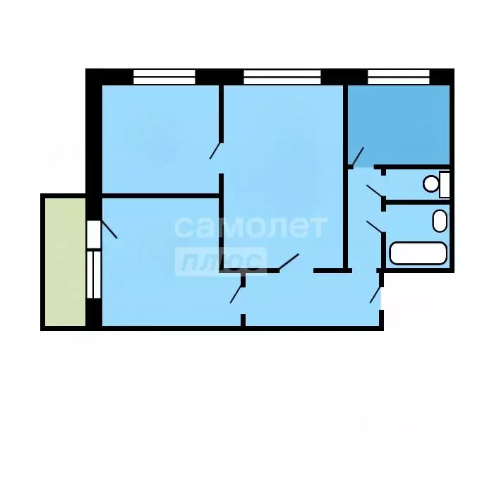 3-к кв. Москва ул. Лавочкина, 6К2 (50.0 м) - Фото 2