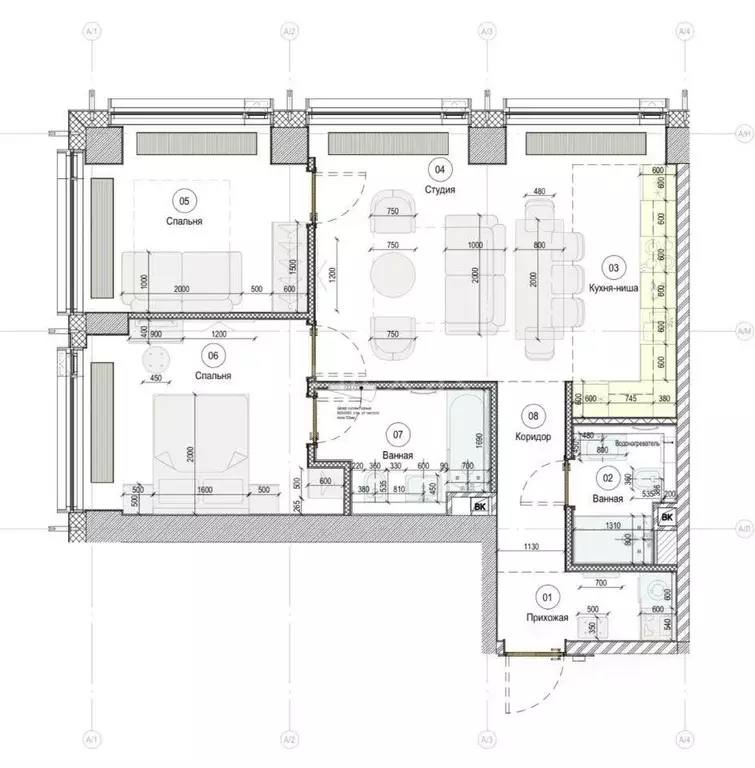 3-к кв. Москва 2-я Хуторская ул., 34 (65.0 м) - Фото 1