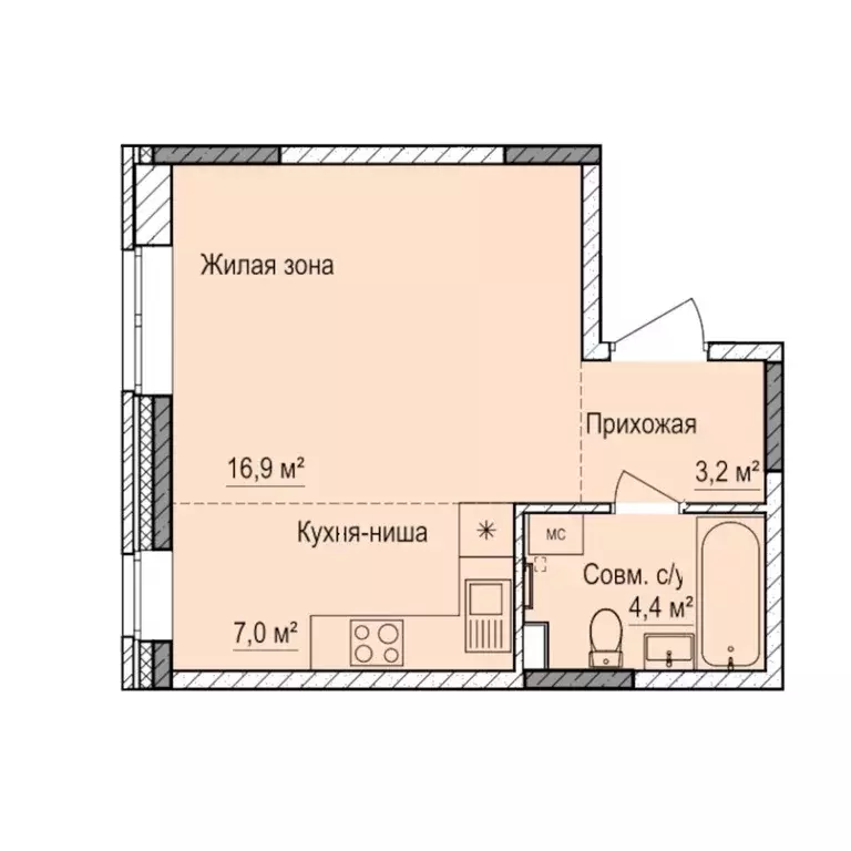 Студия Удмуртия, Ижевск Буммаш жилрайон, Покровский жилой комплекс ... - Фото 1