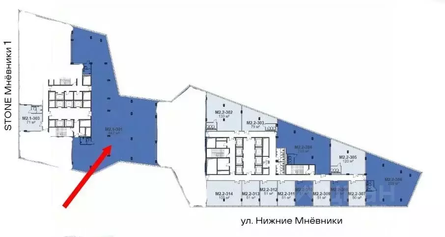 Офис в Москва ул. Нижние Мневники, 37АС17 (842 м) - Фото 0