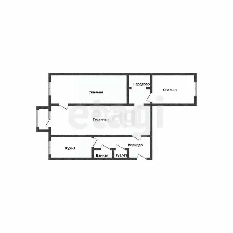 3-к кв. Адыгея, Майкоп Краснооктябрьская ул., 44 (55.5 м) - Фото 2