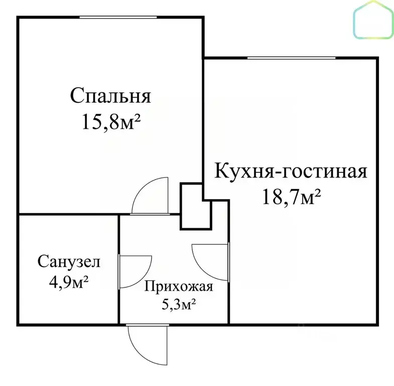 1-к кв. Рязанская область, Рязань Быстрецкая ул., 18к3 (44.7 м) - Фото 1