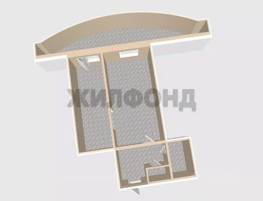 1-к кв. Белгородская область, Белгород Вокзальная ул., 22 (45.6 м) - Фото 1