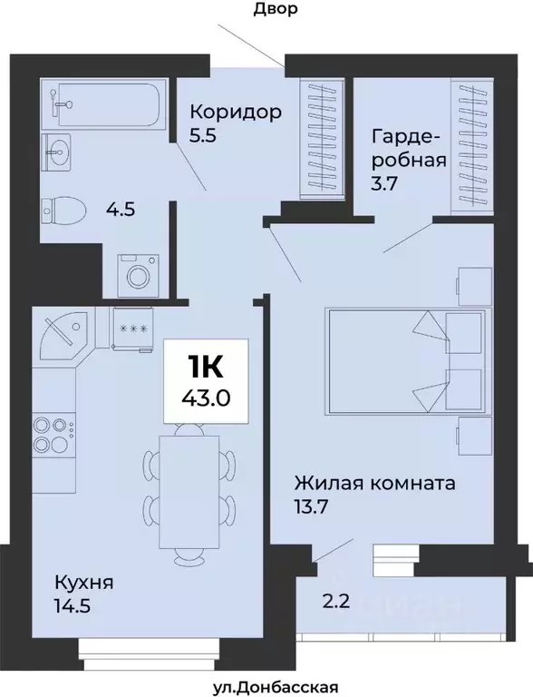 1-к кв. Свердловская область, Екатеринбург Уралмаш жилрайон, ул. ... - Фото 1