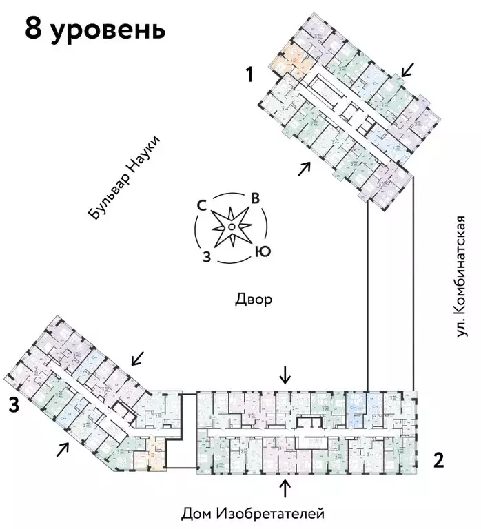Студия Тюменская область, Тюмень Комбинатская ул., 16к1 (23.03 м) - Фото 1