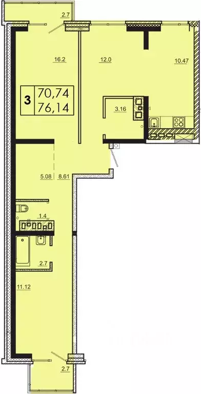 3-к кв. Иркутская область, Иркутск Ново-Ленино мкр, Мега жилой ... - Фото 0