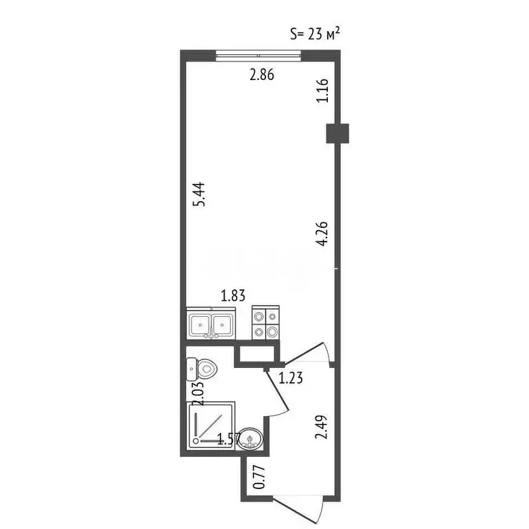 Квартира-студия: Мурино, улица Шоссе в Лаврики, 93 (23 м) - Фото 0