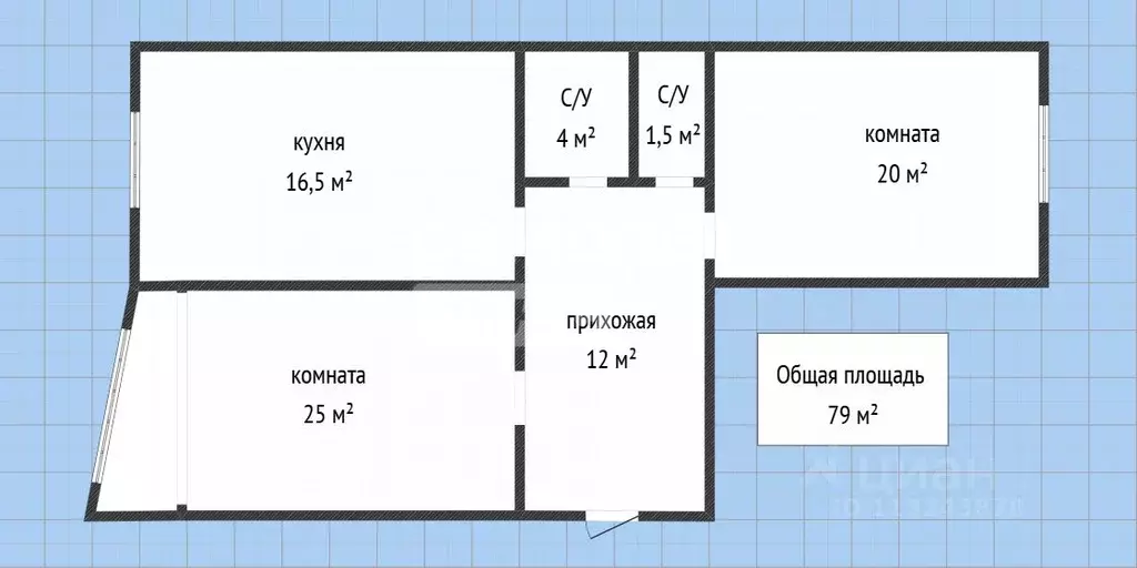 2-к кв. Дагестан, Махачкала ул. Хаджи Булача, 16Б (79.0 м) - Фото 2