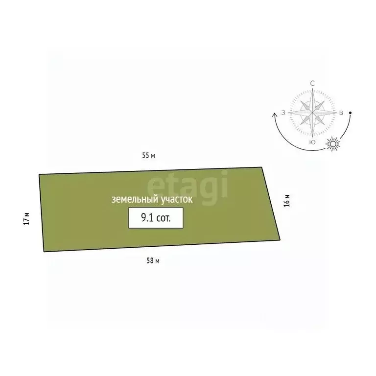 Участок в Красноярский край, Красноярск городской округ, пос. Солонцы ... - Фото 1