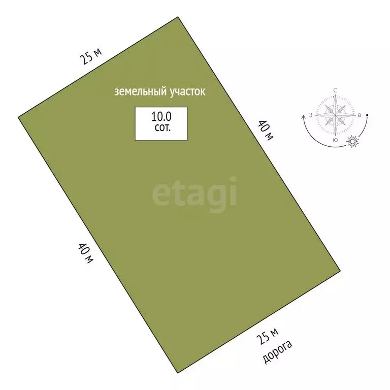 Участок в Поспеловское сельское поселение, посёлок Луговой (10 м) - Фото 1