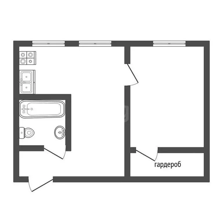 2-комнатная квартира: Ковров, проспект Ленина, 23 (42.5 м) - Фото 1