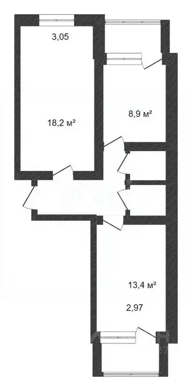 2-к кв. Белгородская область, Белгород Славянская ул., 7а (52.5 м) - Фото 2