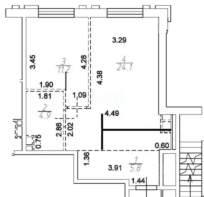 2-к кв. Москва Волоколамское ш., 81/2с2 (46.0 м) - Фото 1