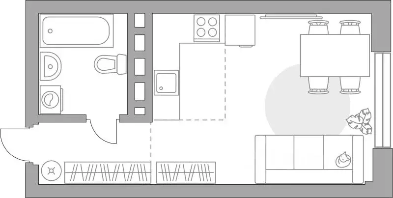 Студия Башкортостан, Уфа Зеленая Роща жилрайон, Лесная Симфония жилой ... - Фото 1