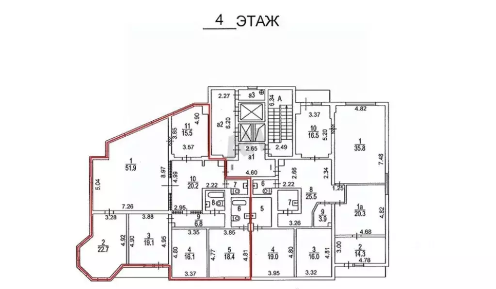 Офис в Москва Тверская ул., 16С1 (500 м) - Фото 1