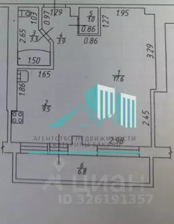 Студия Калужская область, Калуга Аллейная ул., 19 (35.0 м) - Фото 1