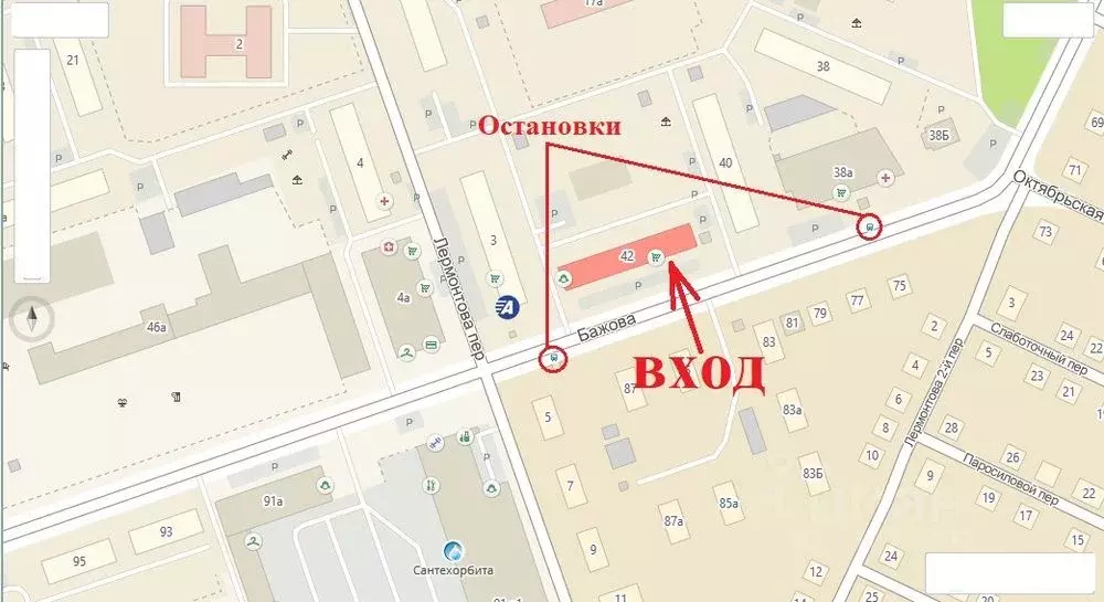 Торговая площадь в Челябинская область, Челябинск ул. Бажова, 42 (200 ... - Фото 0