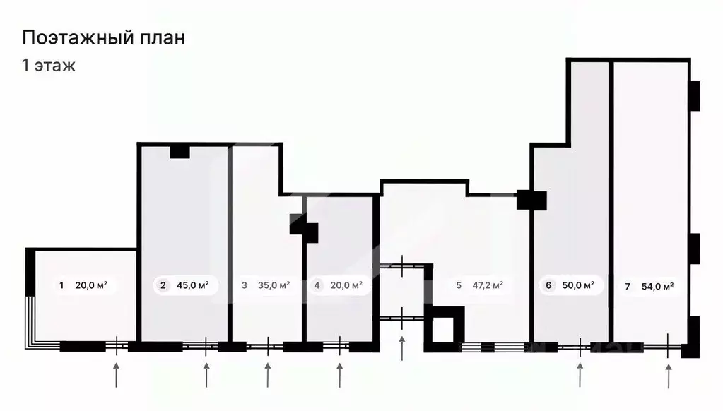 Торговая площадь в Москва Профсоюзная ул., 60/1 (45 м) - Фото 1