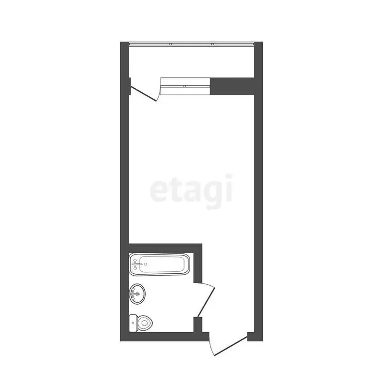 Квартира-студия: Пенза, улица Измайлова, 58Ак1 (26 м) - Фото 0