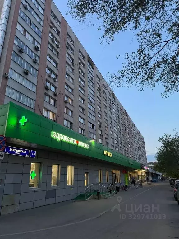 3-к кв. Москва Бакунинская ул., 43/55 (64.4 м) - Фото 1