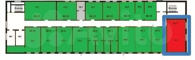 аренда офиса 70.1 м2 - Фото 1