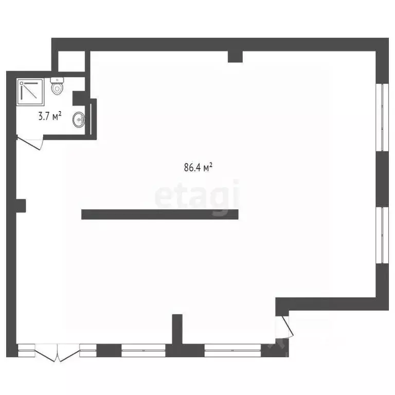 Торговая площадь в Тюменская область, Тюмень Новгородская ул., 9А (90 ... - Фото 2