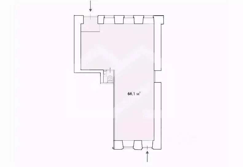 Помещение свободного назначения в Москва Богословский пер., 16/6С1 (66 ... - Фото 2