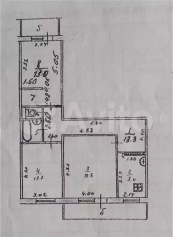 3-к. квартира, 76 м, 7/9 эт. - Фото 0