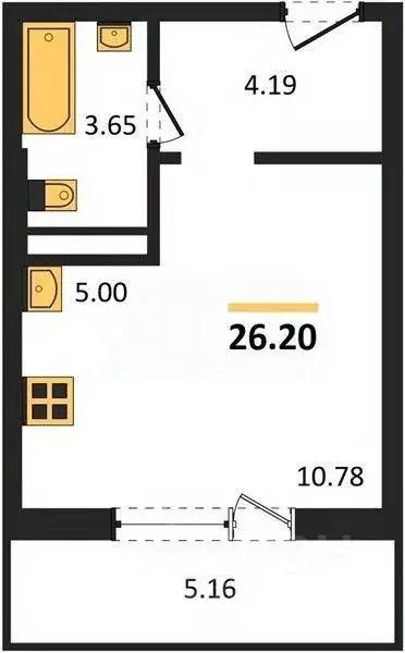 Студия Челябинская область, Челябинский городской округ, пос. Западный ... - Фото 1