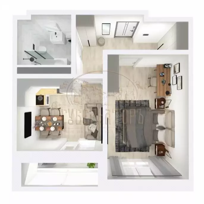 1-комнатная квартира: Тверь, Оснабрюкская улица, 22 (46.12 м) - Фото 2