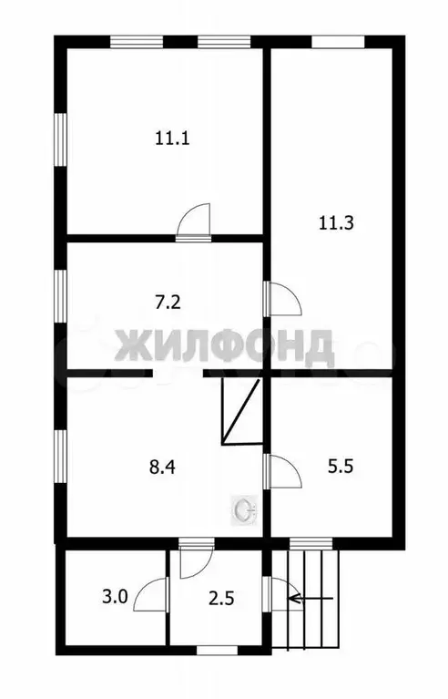 Дом 49 м на участке 4,4 сот. - Фото 0