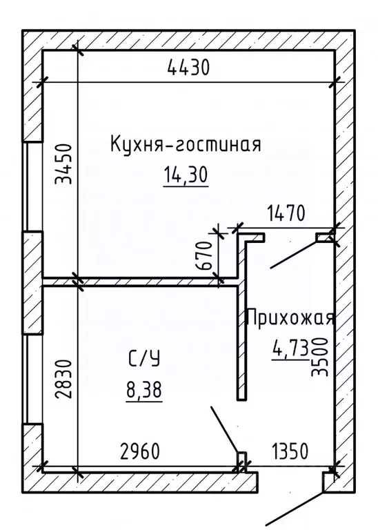 1-к кв. Кабардино-Балкария, Нальчик ул. Мечникова (27.0 м) - Фото 2