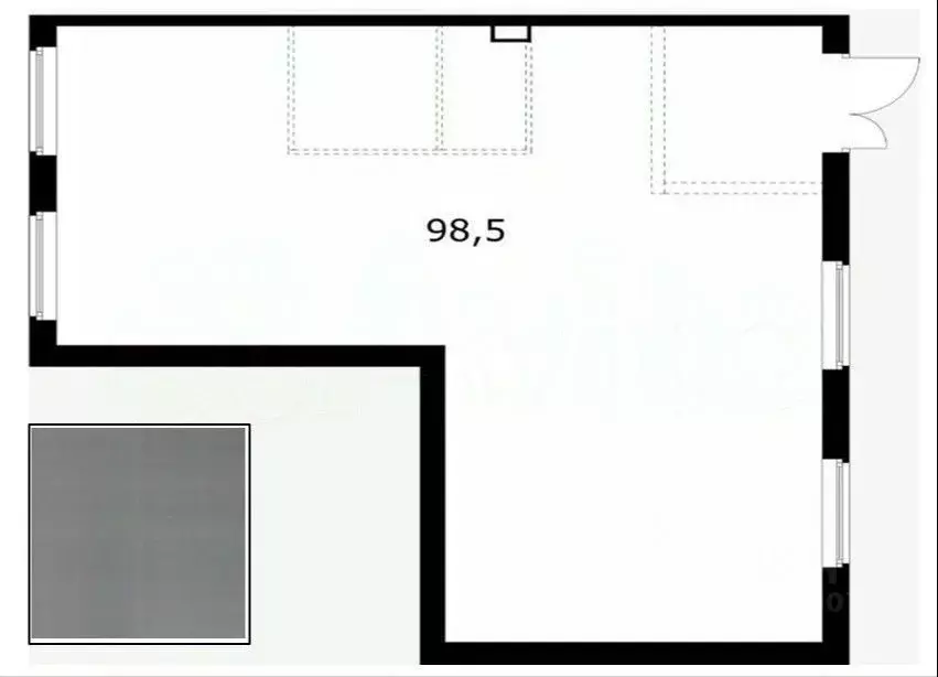 Помещение свободного назначения в Москва Люблинская ул., 72к3 (98 м) - Фото 1