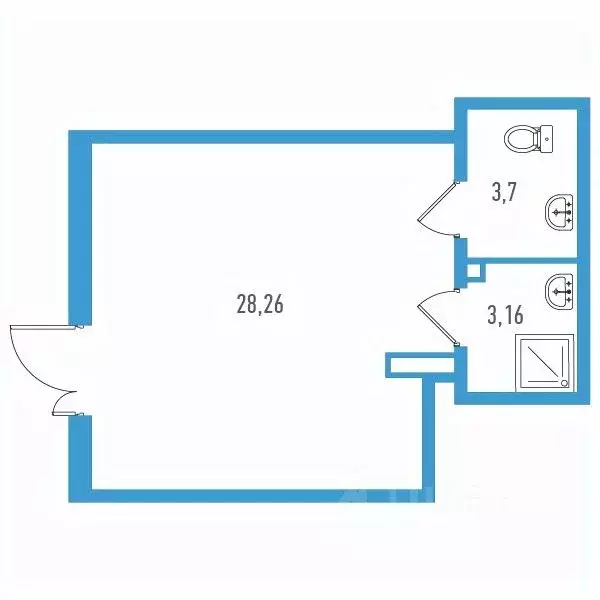 Помещение свободного назначения в Санкт-Петербург пос. Шушары, просп. ... - Фото 2