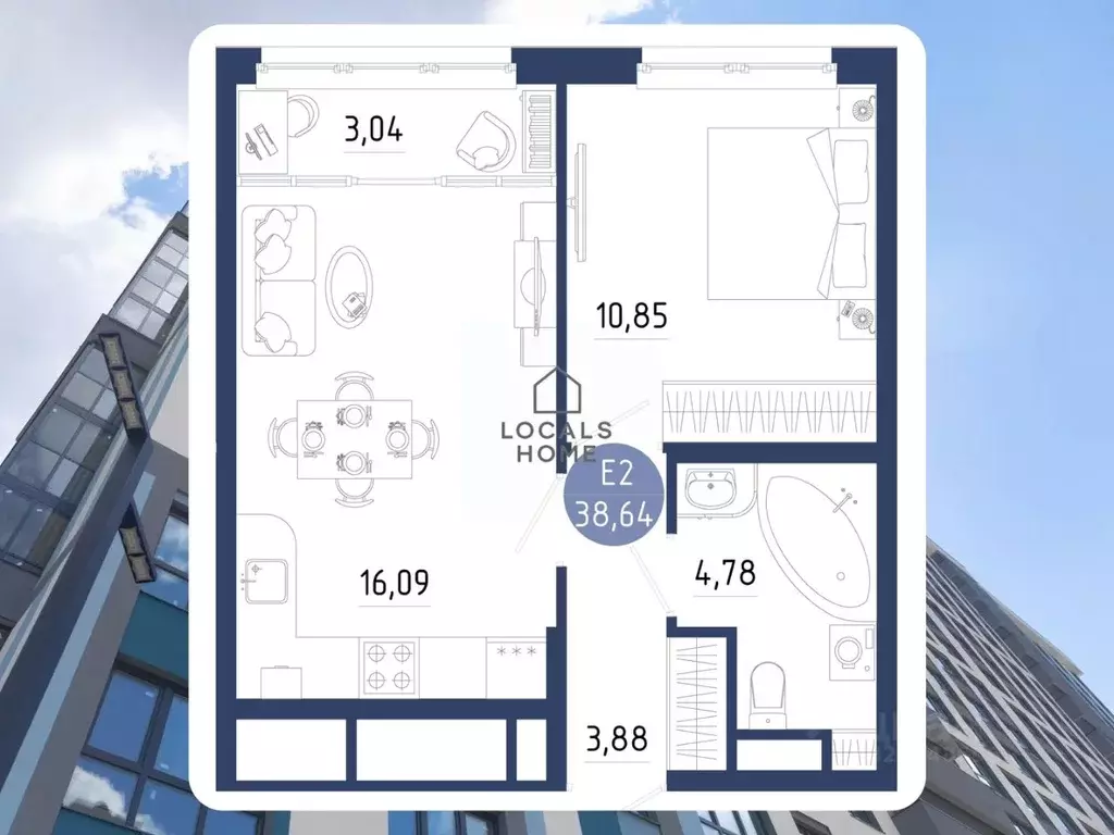 1-к кв. Рязанская область, Рязанский муниципальный округ, с. Дядьково ... - Фото 2