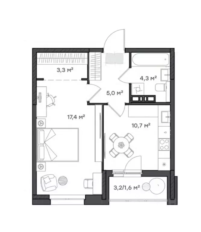 1-к кв. Ярославская область, Ярославль Тутаевское ш., 93Б (42.3 м) - Фото 1