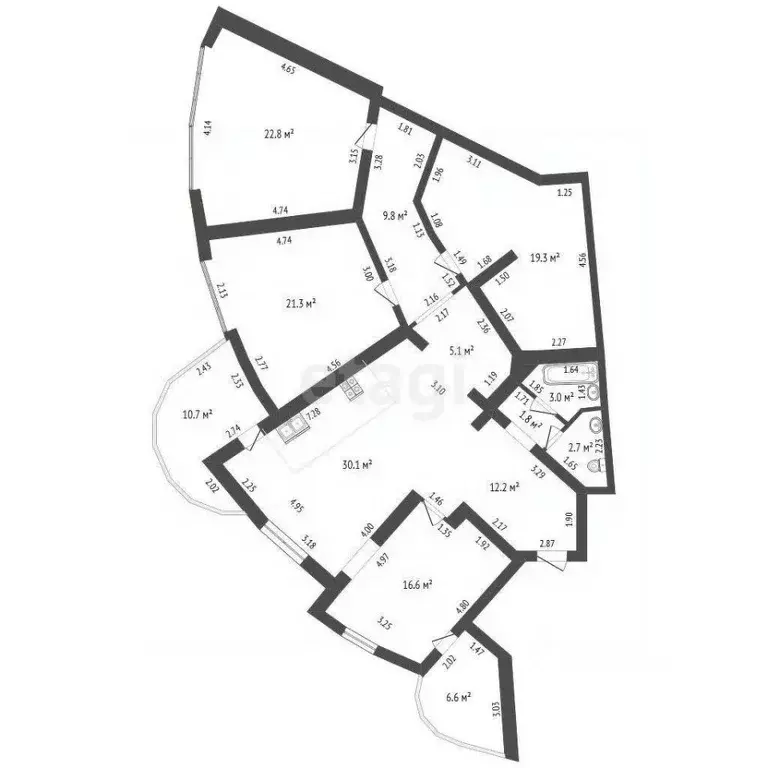 3-к кв. Краснодарский край, Новороссийск наб. Адмирала Серебрякова, 7 ... - Фото 1